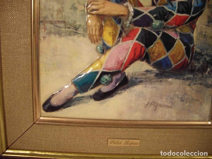 Otros objetos de arte: CUADRO ARLEQUIN ESMALTE CON MARCO - Foto 6