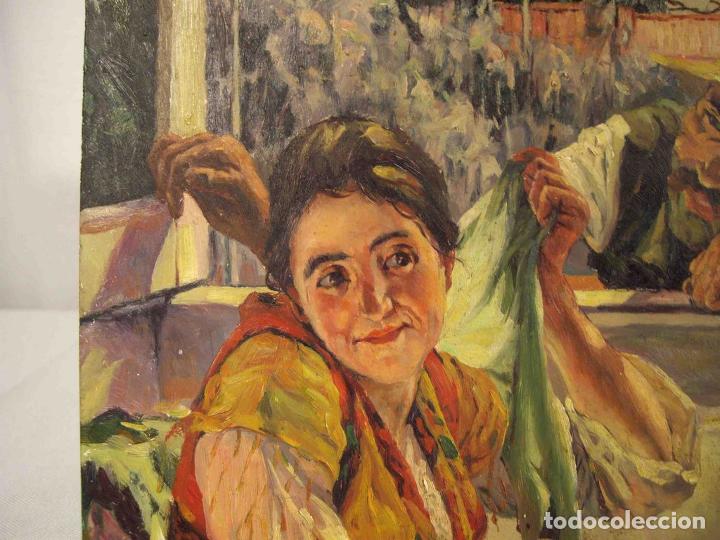 Otros objetos de arte: OLEO SOBRE TABLA SEGADOR RONDANDO - Foto 3
