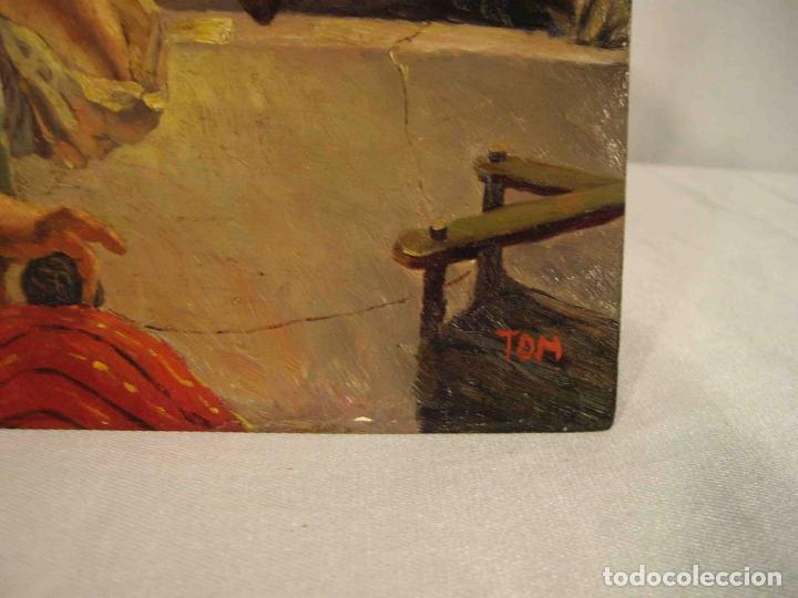 Otros objetos de arte: OLEO SOBRE TABLA SEGADOR RONDANDO - Foto 4