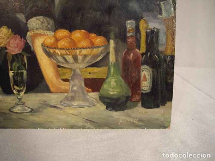 Otros objetos de arte: OLEO SOBRE TABLA CAMARERA - Foto 4