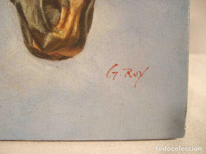 Otros objetos de arte: OLEO SOBRE LIENZO CABEZA CABALLO BLAN - Foto 4