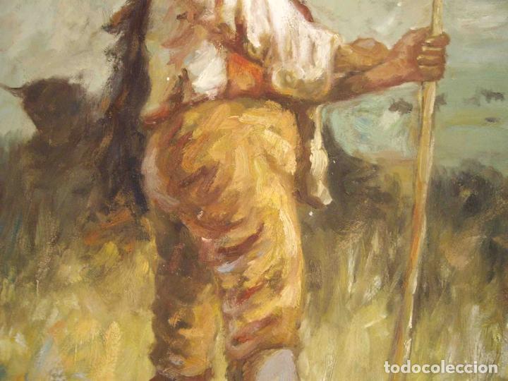 Otros objetos de arte: OLEO TELA VAQUERO - Foto 3