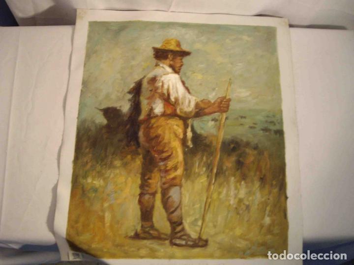 Otros objetos de arte: OLEO TELA VAQUERO - Foto 1