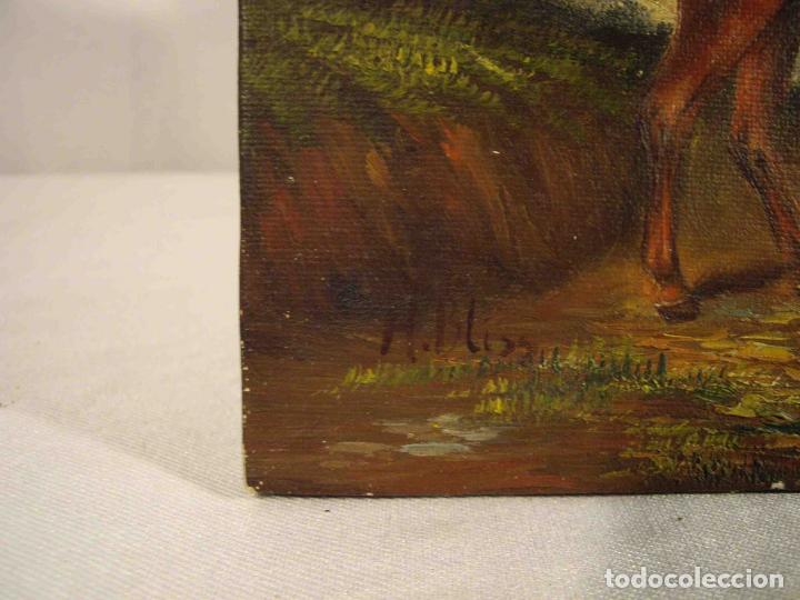 Otros objetos de arte: OLEO SOBRE LIENZO PURASANGRE MARRON - Foto 4