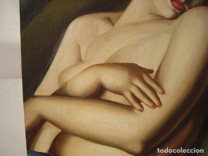 Otros objetos de arte: OLEO SOBRE LIENZO MUJER PECHO DESNUDO - Foto 3