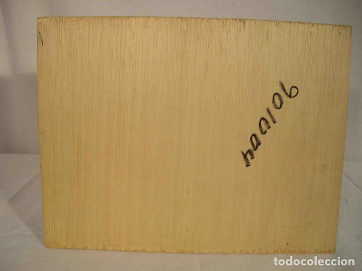 Otros objetos de arte: OLEO SOBRE TABLA MURALLA DE LUGO - Foto 5