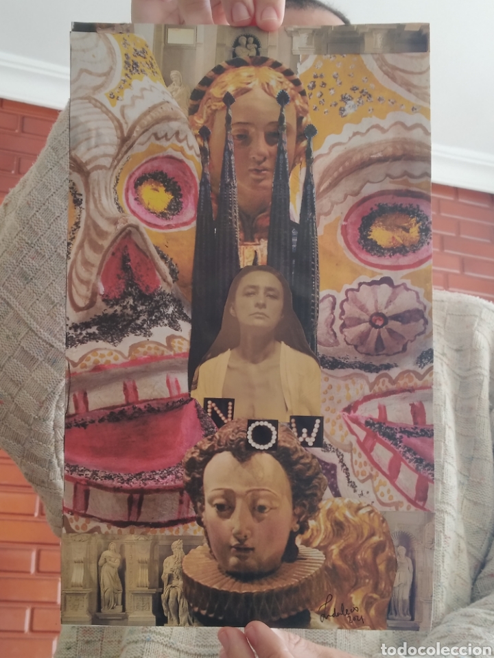 Otros objetos de arte: Georgia OKeeffe. Homenaje, collage de Indalecio - Foto 2