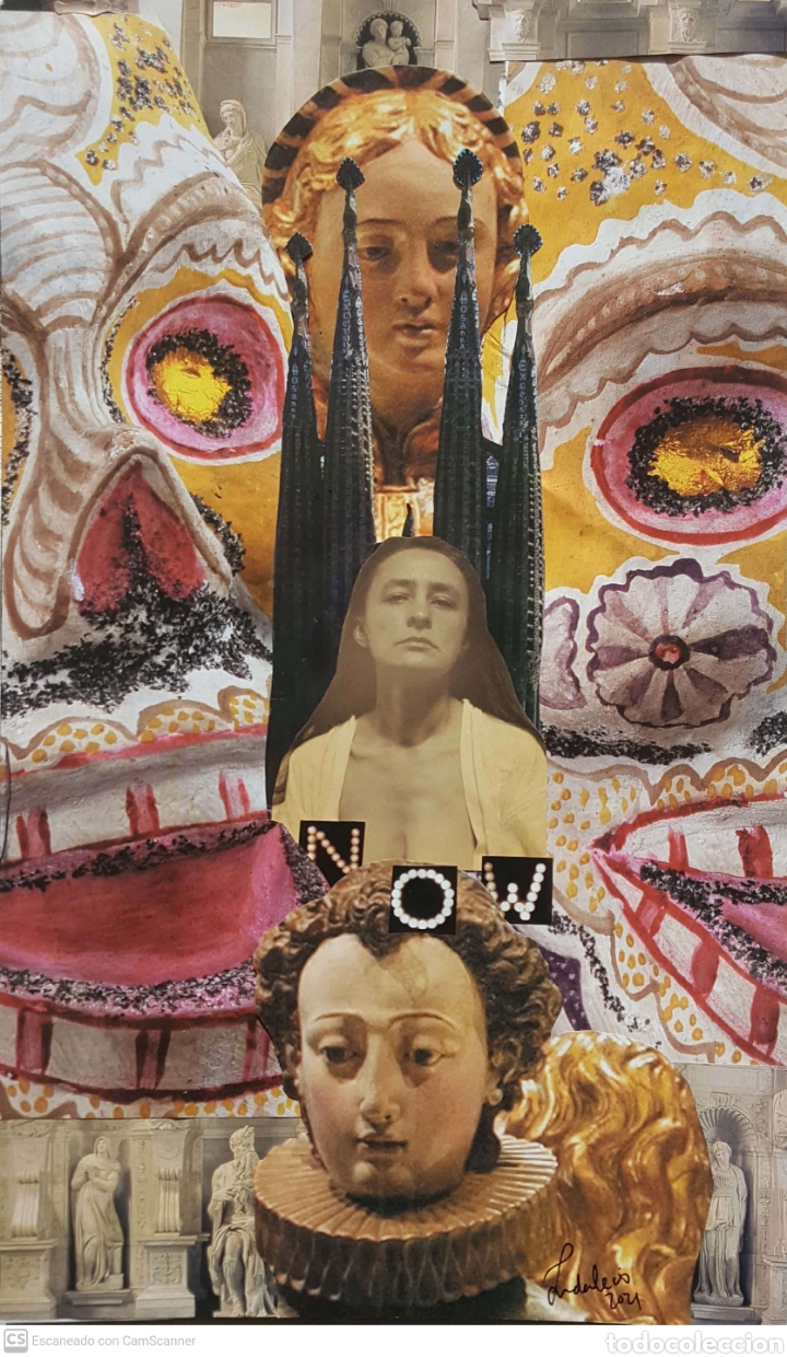 Otros objetos de arte: Georgia OKeeffe. Homenaje, collage de Indalecio - Foto 1