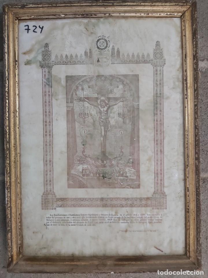 Otros objetos de arte: Cuadro, Indulgencia 1878, mide 47x35 cms - Foto 1