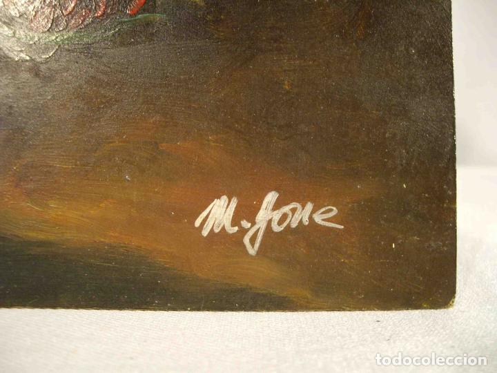 Otros objetos de arte: OLEO SOBRE TABLA BODEGON FLORES - Foto 5