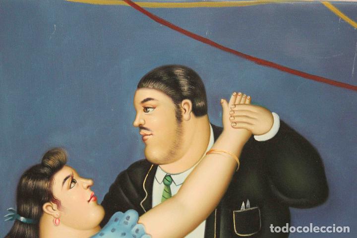 Otros objetos de arte: OLEO PAREJA DE BAILE BOTERO - Foto 2