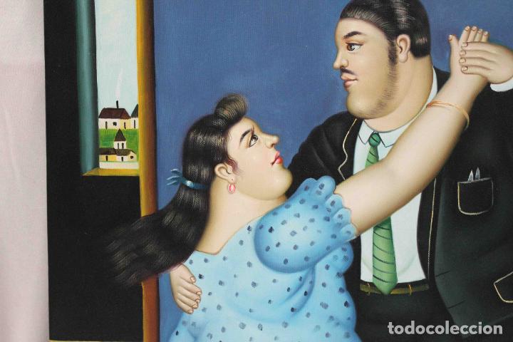 Otros objetos de arte: OLEO PAREJA DE BAILE BOTERO - Foto 3