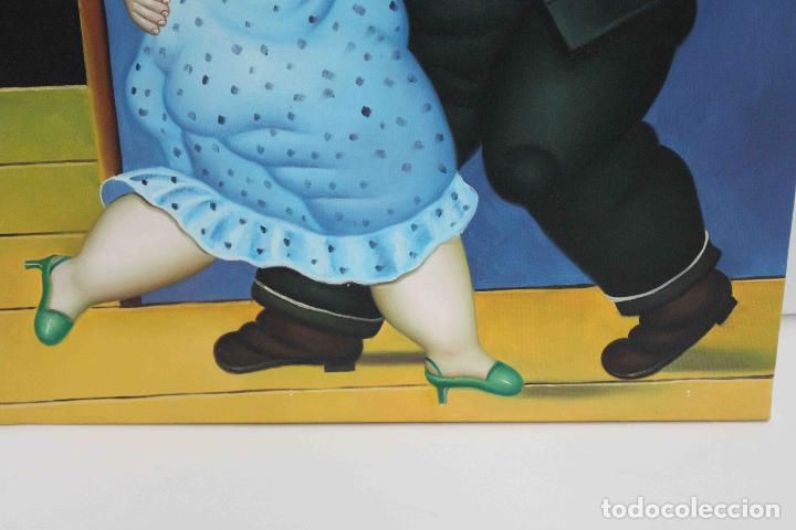 Otros objetos de arte: OLEO PAREJA DE BAILE BOTERO - Foto 4