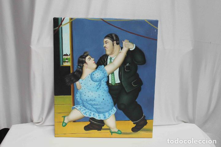 Otros objetos de arte: OLEO PAREJA DE BAILE BOTERO - Foto 1
