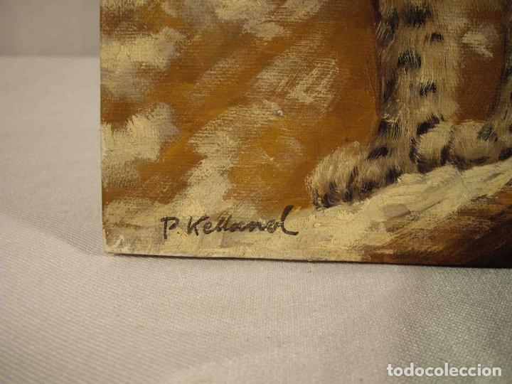 Otros objetos de arte: OLEO SOBRE LIENZO TIIGRE DE LAS NIEVES - Foto 4