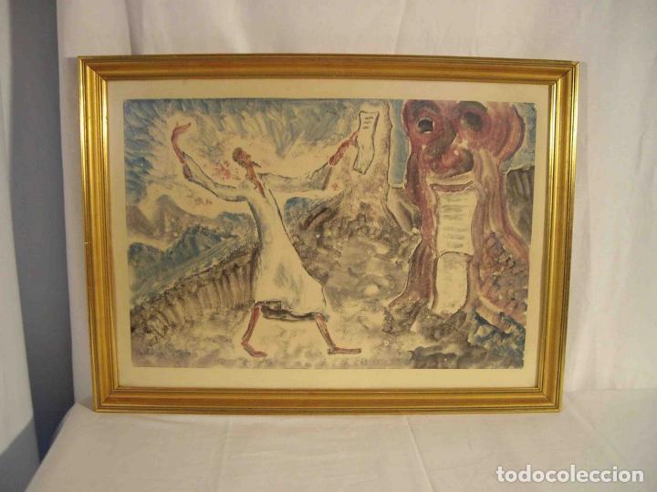 Otros objetos de arte: CUADRO GRABADO D. QUIJOTE - Foto 1
