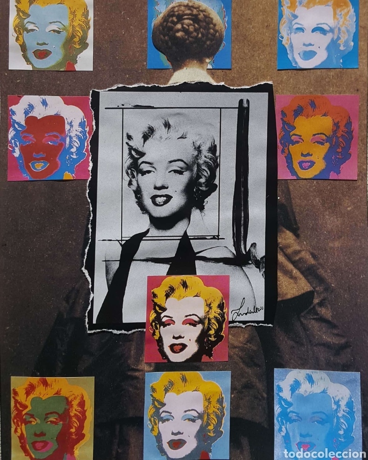 Otros objetos de arte: Marilyn Monroe en el siglo XIX. Collage anal&oacute;gico - Foto 2