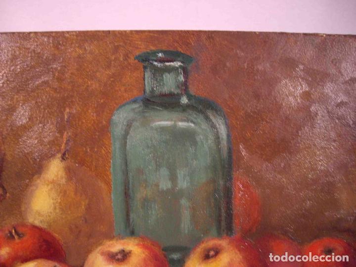 Otros objetos de arte: OLEO SOBRE TABLA BODEGON FRUTAS - Foto 3
