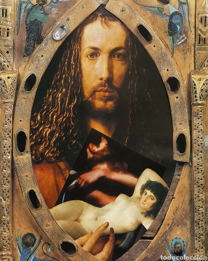 Otros objetos de arte: Collage hecho a mano. Virtudes privadas. - Foto 2