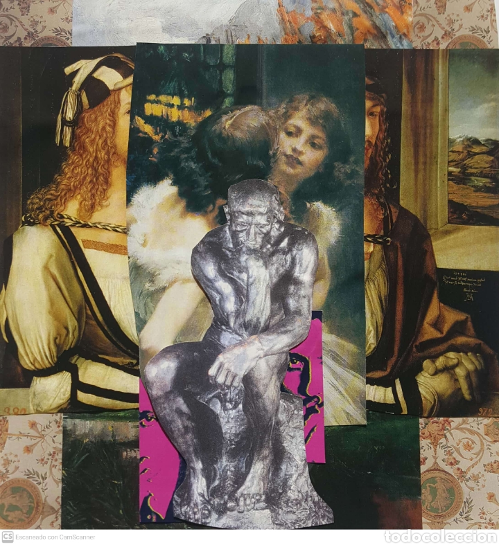 Otros objetos de arte: Autorretrato como Malraux. Collage anal&oacute;gico. - Foto 1