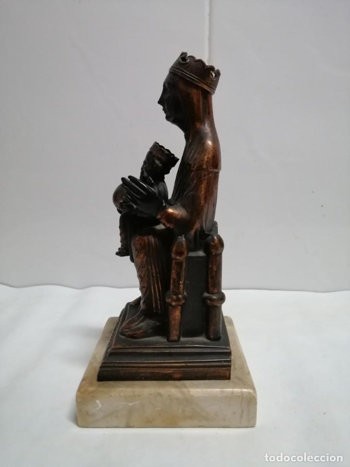 Otros objetos de arte: VIRGEN DE MONTSERRAT CON PEANA - Foto 4
