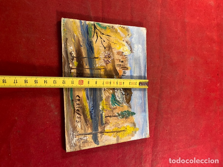 Otros objetos de arte: &Oacute;leo sobre tablex. Paisaje - Foto 2