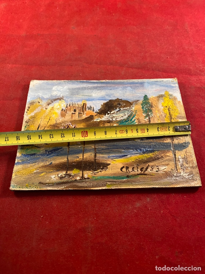 Otros objetos de arte: &Oacute;leo sobre tablex. Paisaje - Foto 3
