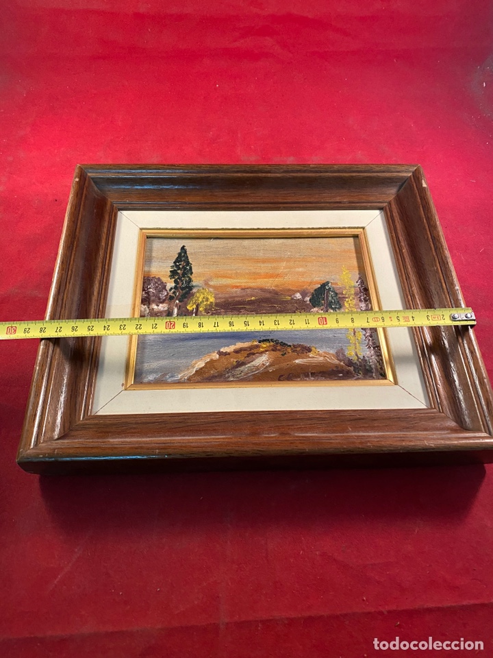 Otros objetos de arte: Paisaje. &Oacute;leo sobre tablex - Foto 3