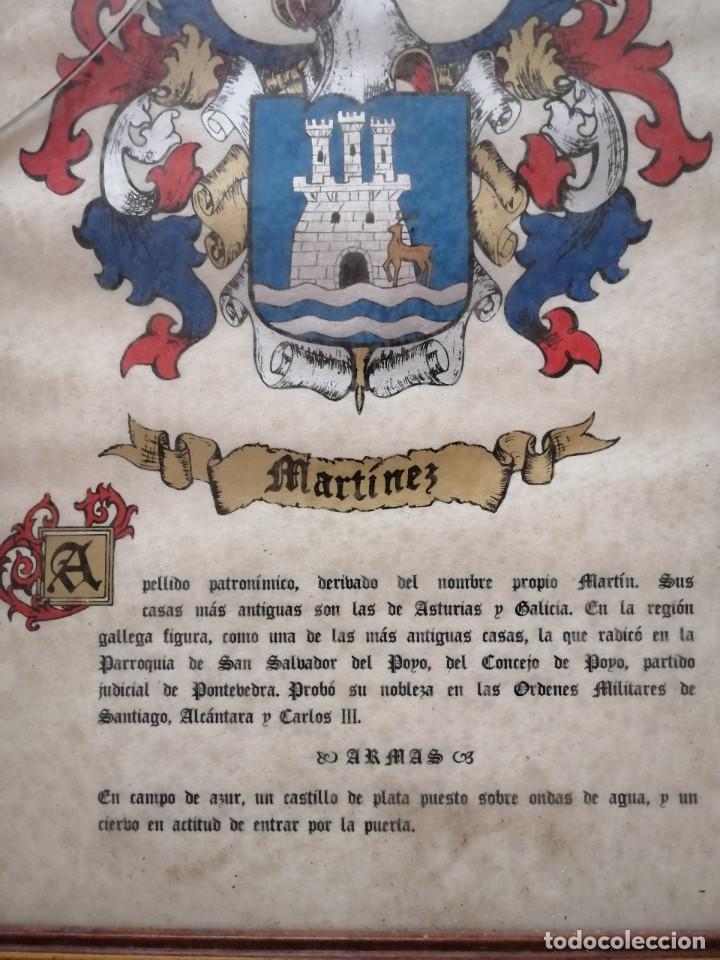 Otros objetos de arte: Her&aacute;ldica apellido Mart&iacute;nez. - Foto 3