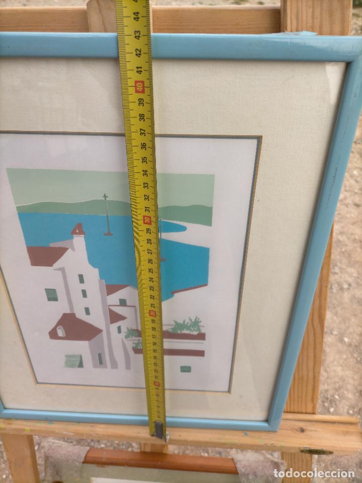 Otros objetos de arte: Cuadro pintado y enmarcado de edificios de la ciudad o provincia de Tarragona - Foto 4