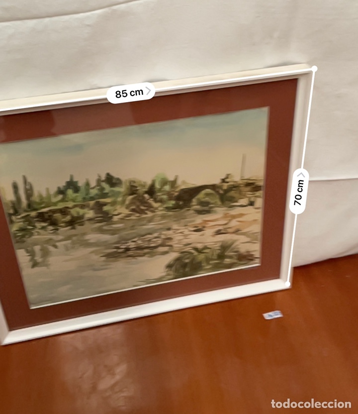 Otros objetos de arte: CUADRO ACUARELA FIRMADO - Foto 4