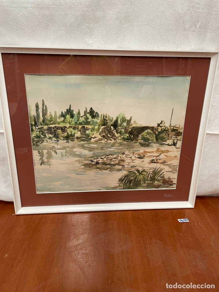Otros objetos de arte: CUADRO ACUARELA FIRMADO - Foto 1