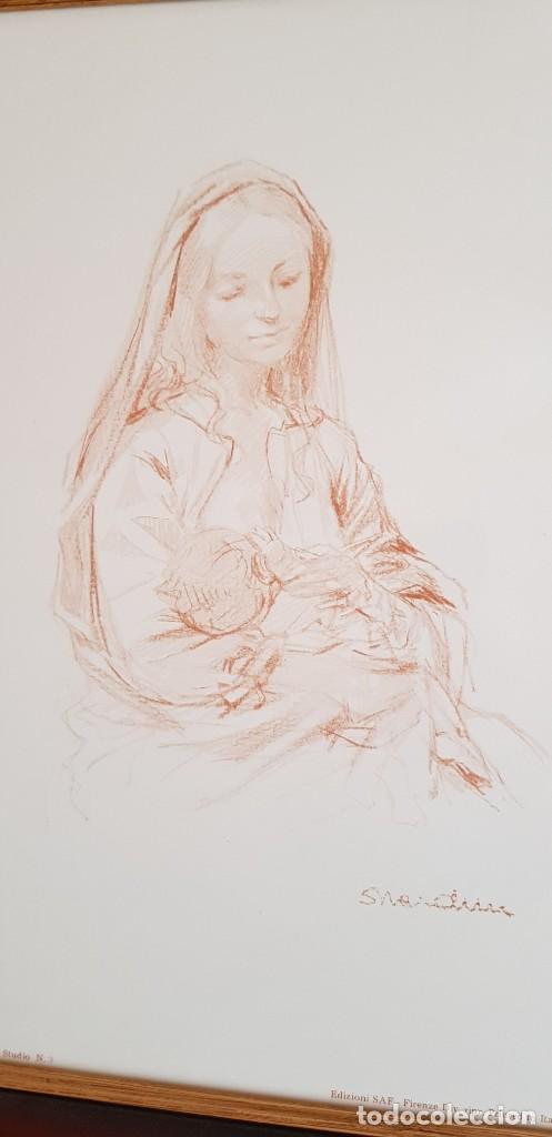 Otros objetos de arte: Cuadro virgen con ni&ntilde;o - Foto 2