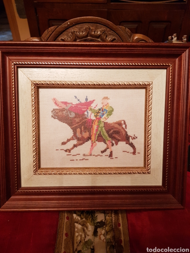 Otros objetos de arte: BONITO CUADRO DE PUNTO DE CRUZ - Foto 1