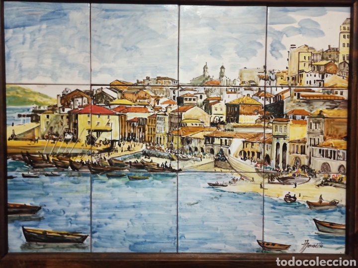 Otros objetos de arte: Vista del Berb&eacute;s, Vigo. Galicia. - Foto 2