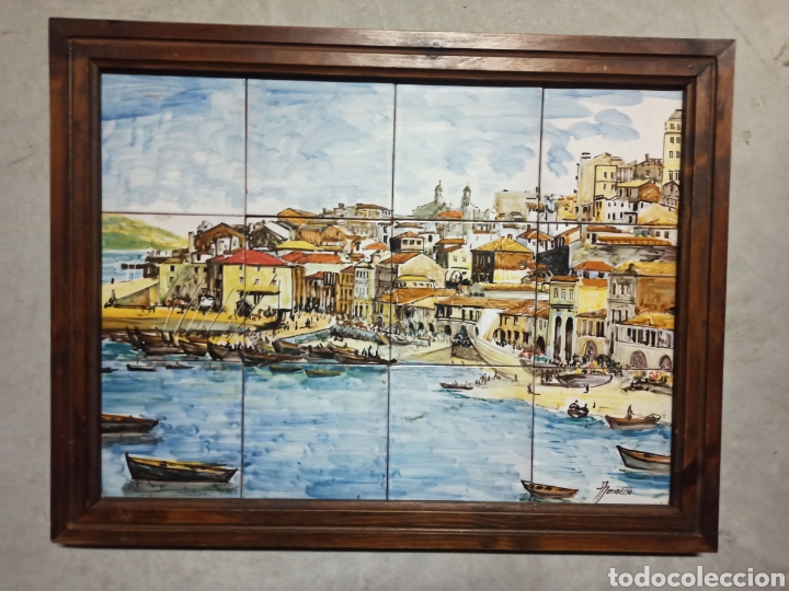 Otros objetos de arte: Vista del Berb&eacute;s, Vigo. Galicia. - Foto 1