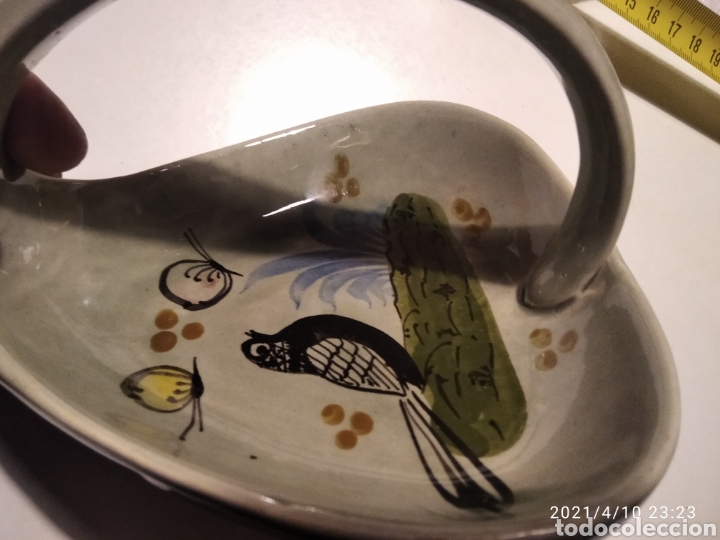 Otros objetos de arte: Cesta cer&aacute;mica hecha en M&eacute;xico - Foto 3