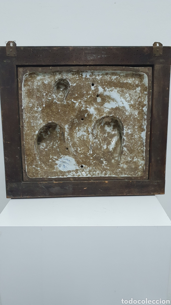 Otros objetos de arte: Cuadro placa de porcelana en relieve S XIX. - Foto 10