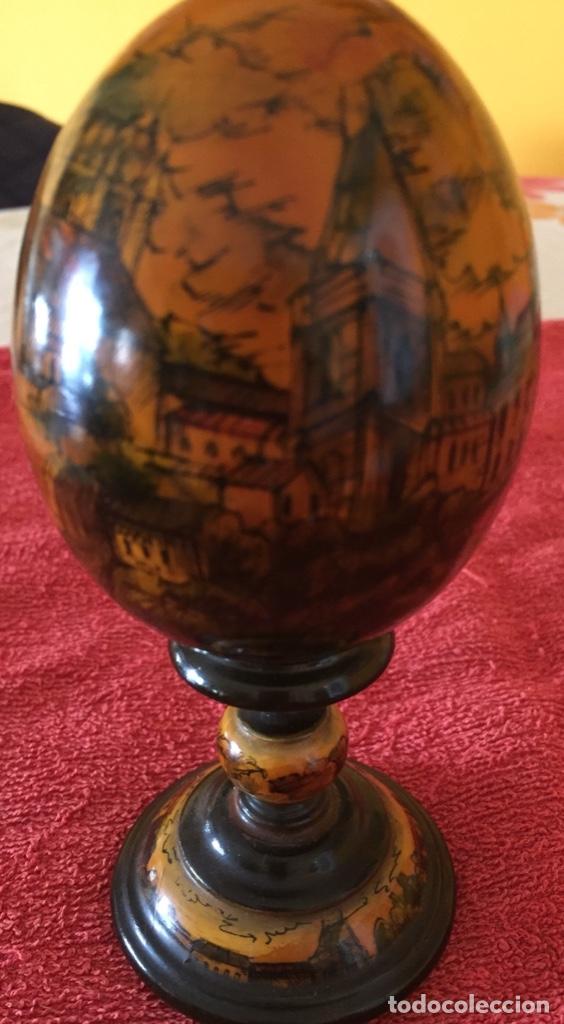 Otros objetos de arte: Huevo de madera de PRAGA - Foto 5