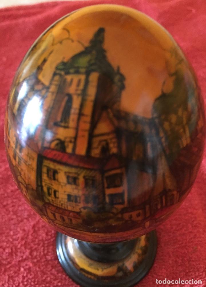 Otros objetos de arte: Huevo de madera de PRAGA - Foto 7