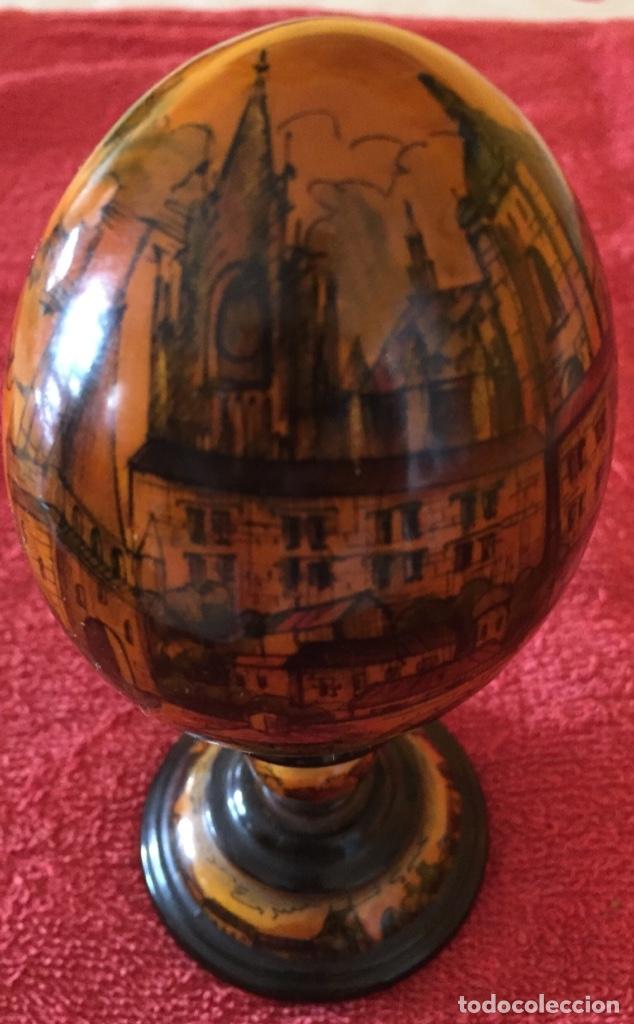 Otros objetos de arte: Huevo de madera de PRAGA - Foto 8