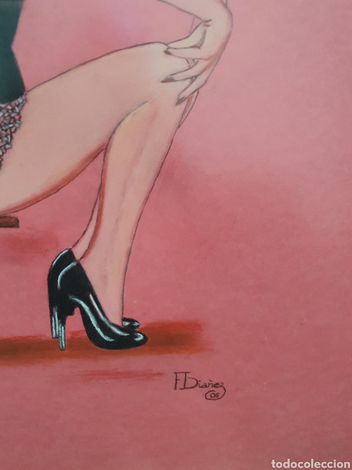 Otros objetos de arte: Cuadro al pastel marylin - Foto 4