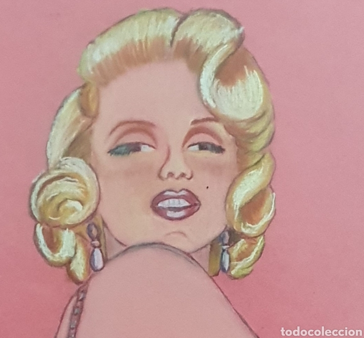 Otros objetos de arte: Cuadro al pastel marylin - Foto 1