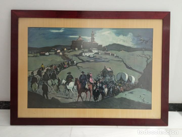 Otros objetos de arte: cuadro romeria Durancamps enmarcado - Foto 1