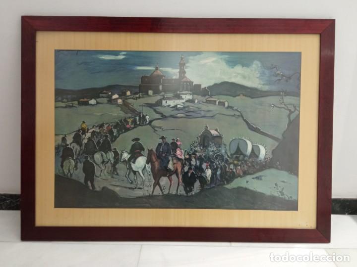 Otros objetos de arte: cuadro romeria Durancamps enmarcado - Foto 2