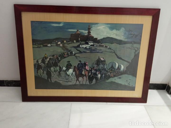 Otros objetos de arte: cuadro romeria Durancamps enmarcado - Foto 3
