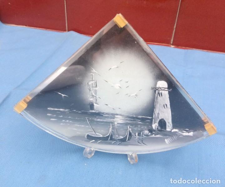 Otros objetos de arte: cuadro en cristal paisaje - Foto 1