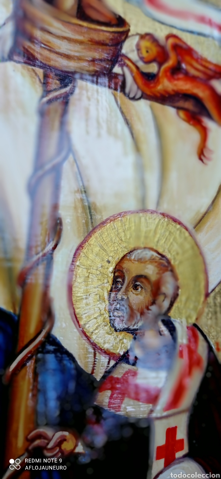 Otros objetos de arte: Interesante icono religioso DAX - Foto 9