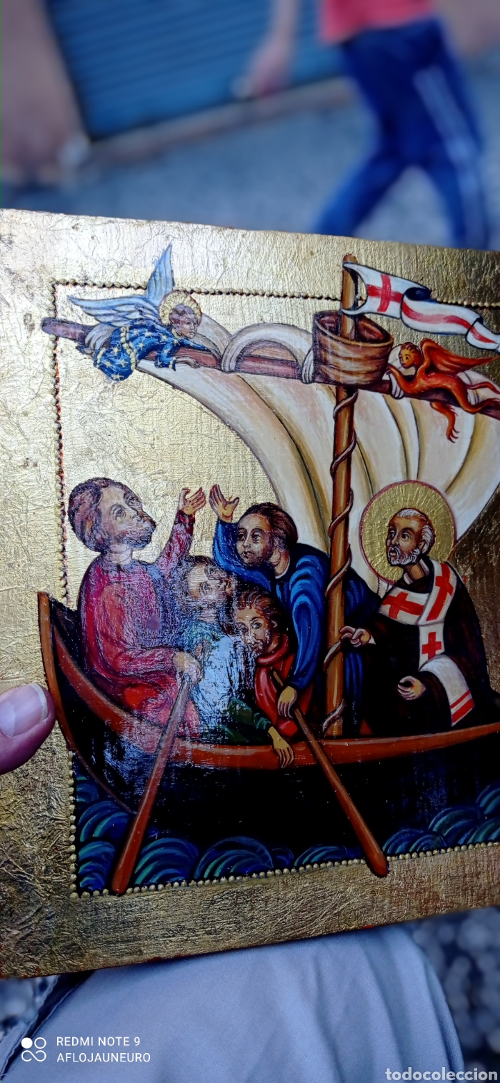 Otros objetos de arte: Interesante icono religioso DAX - Foto 8