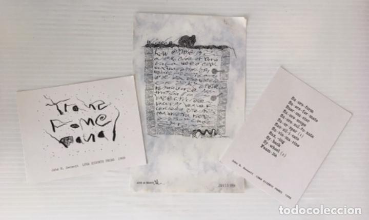 Otros objetos de arte: JOHN M. BENNET. ARTE POSTAL, MAIL ART. POES&Iacute;A VISUAL. - Foto 1